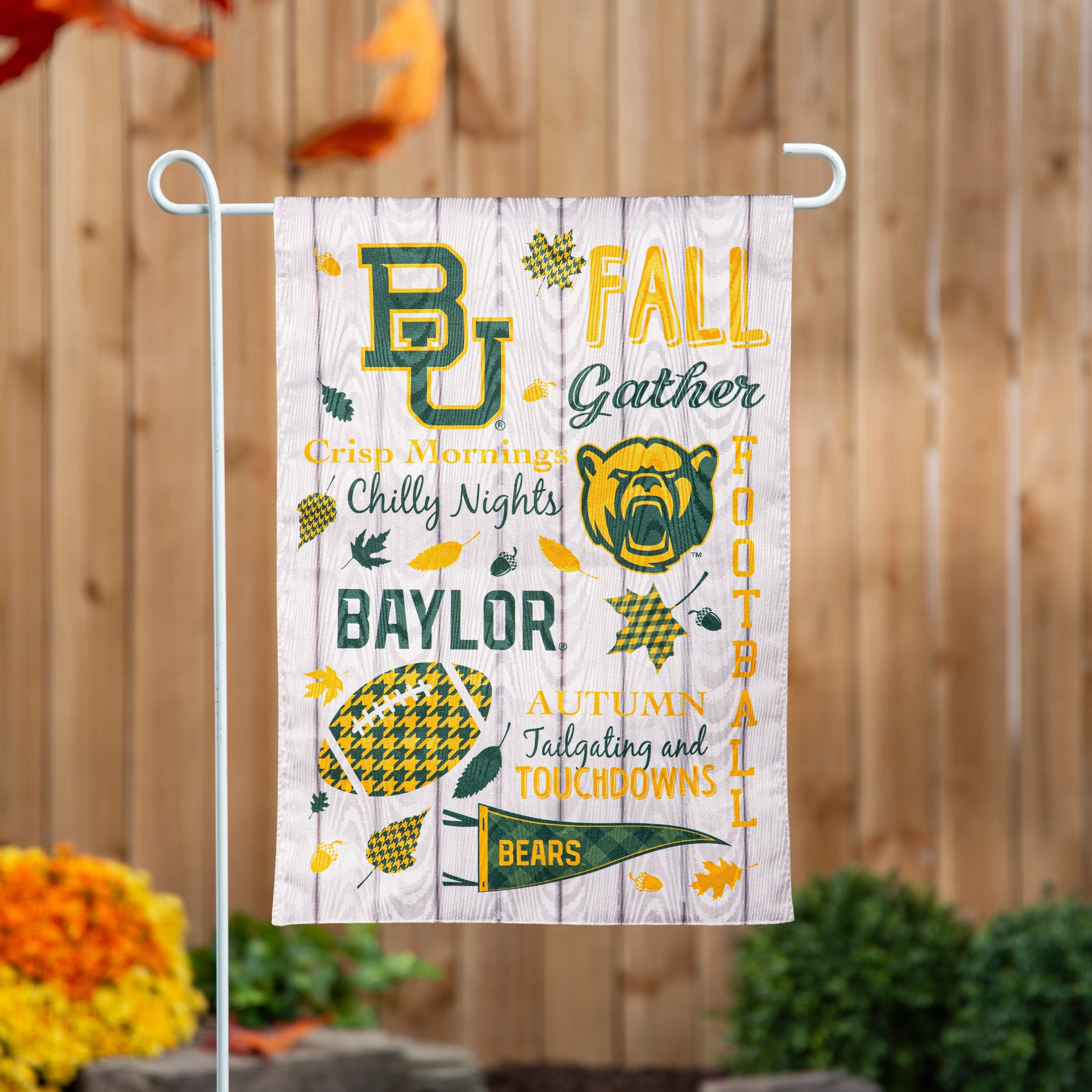 Baylor Fall 2 Sided Garden Flag