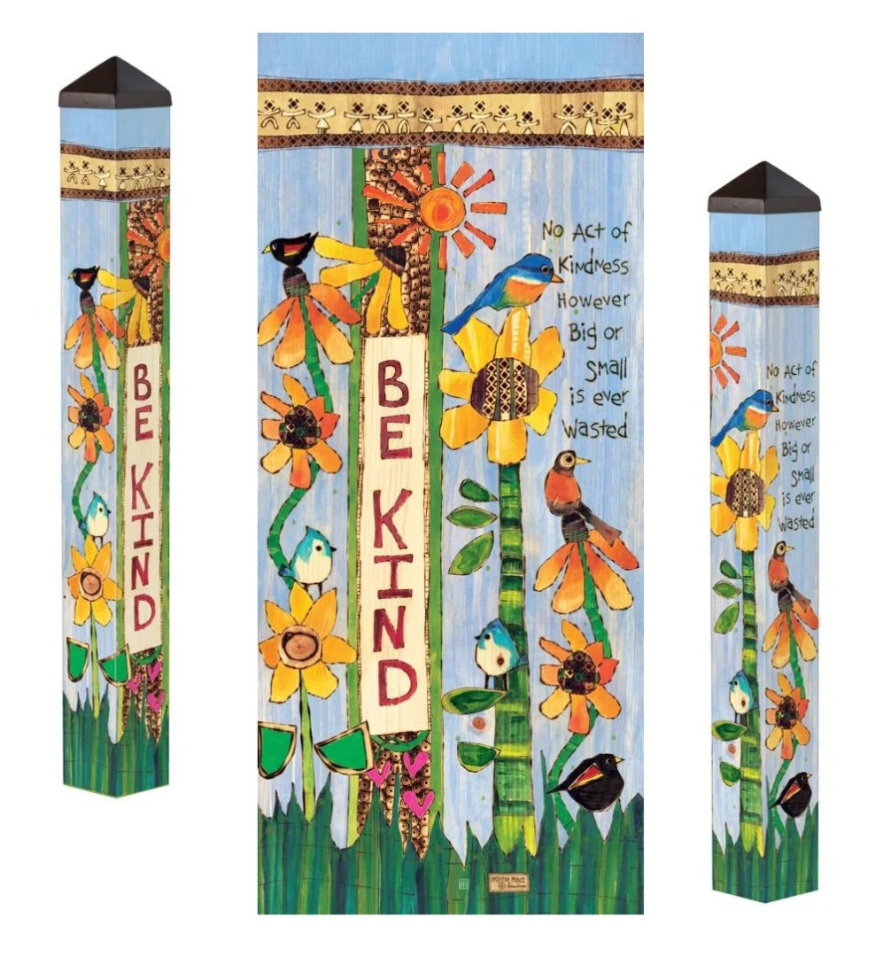Be Kind 40 Inches Tall Art Pole