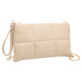 Quilted Solid Faux Leather Crossbody Bag