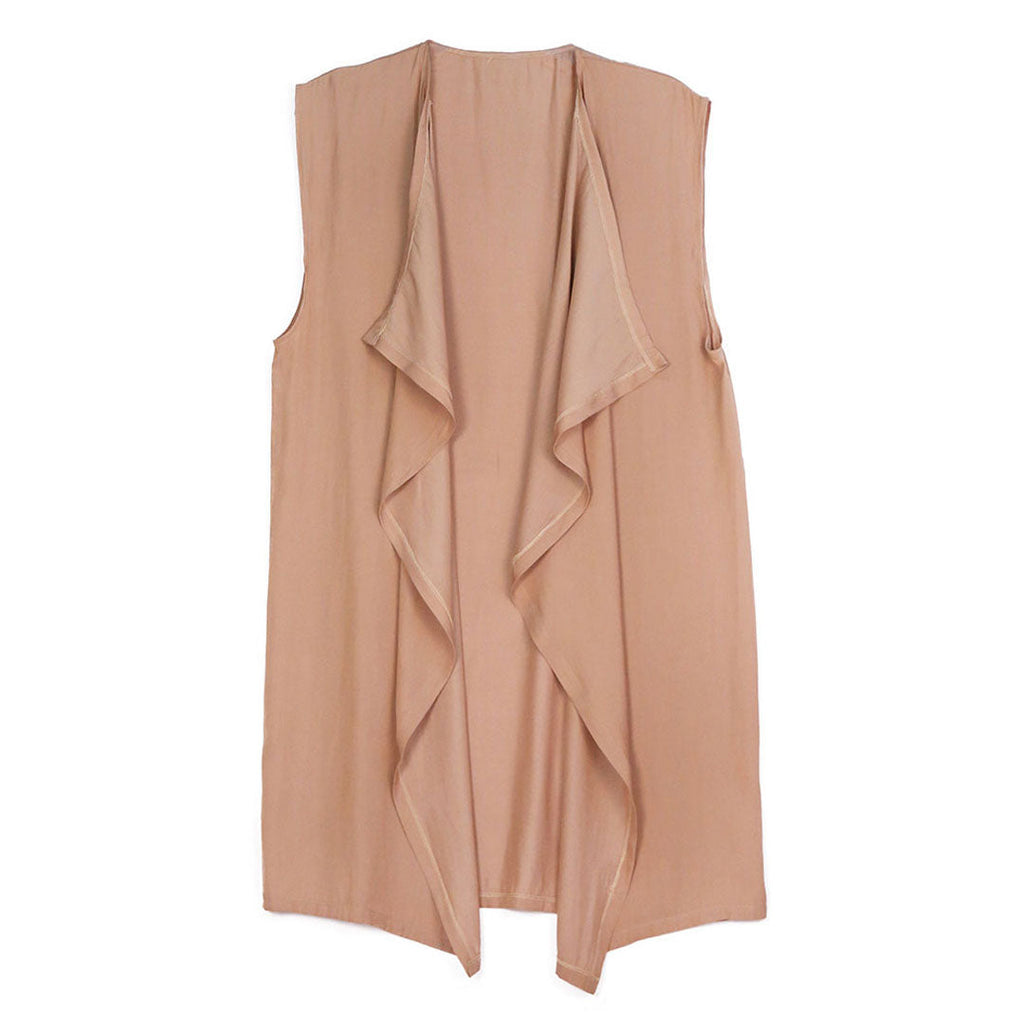 Waterfall Lapel Satin Vest