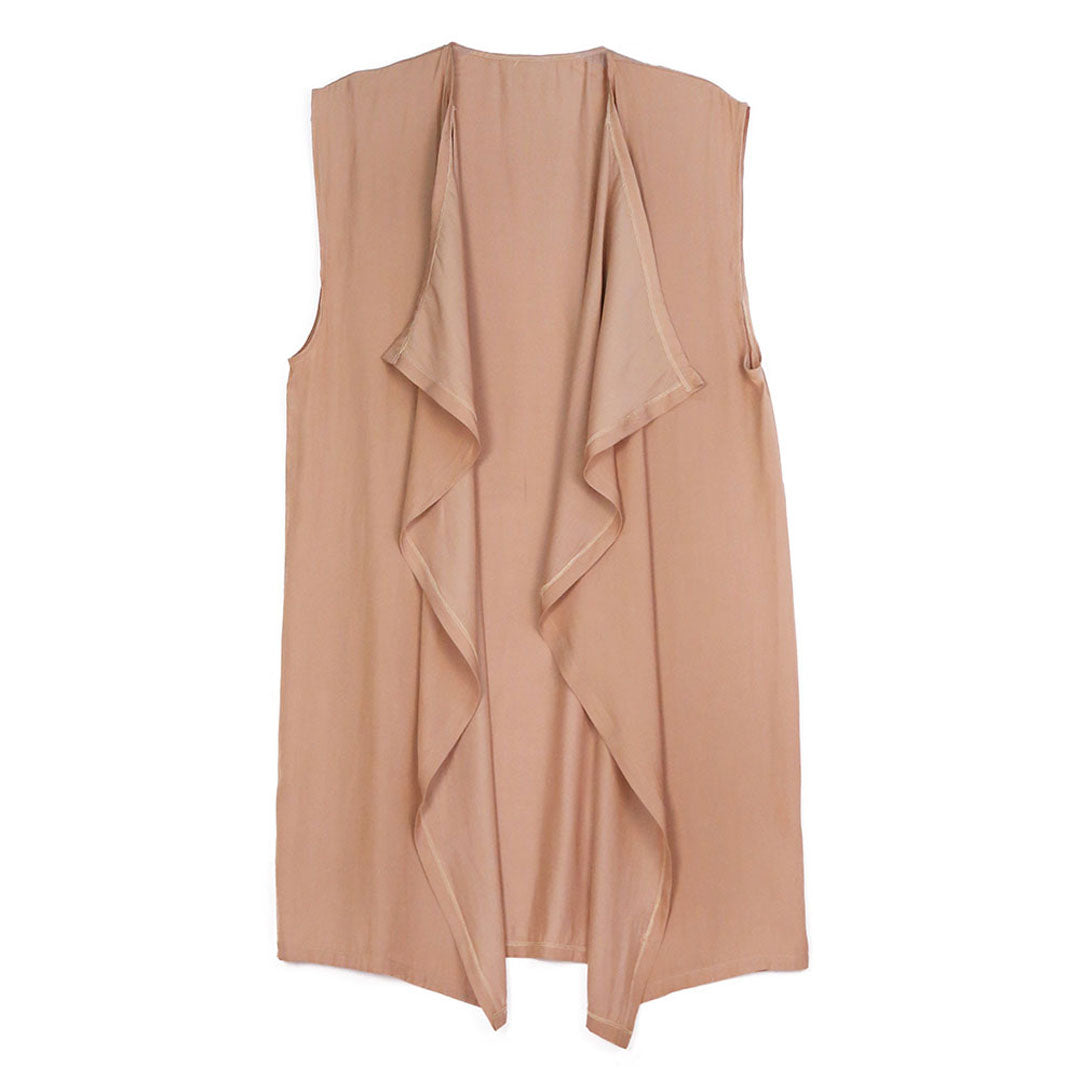 Waterfall Lapel Satin Vest
