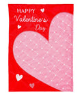 Big Heart Valentine Garden Flag 2 Sided