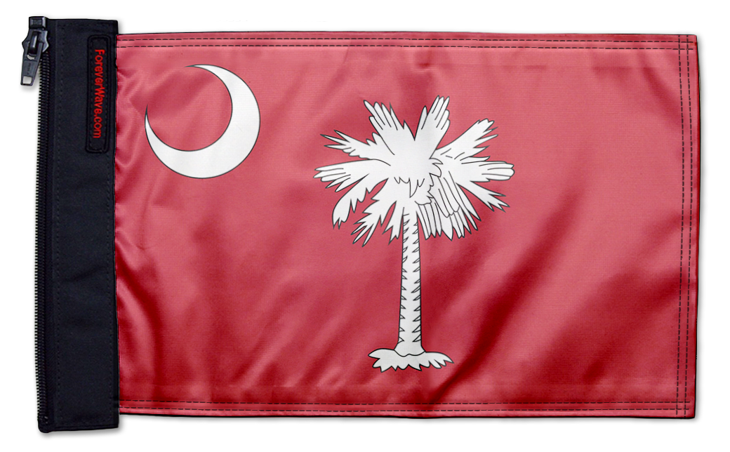 State Flag South Carolina Big Red 12"x18" Forever Wave Flag for Jeep Wrangler YJ 1986-1995