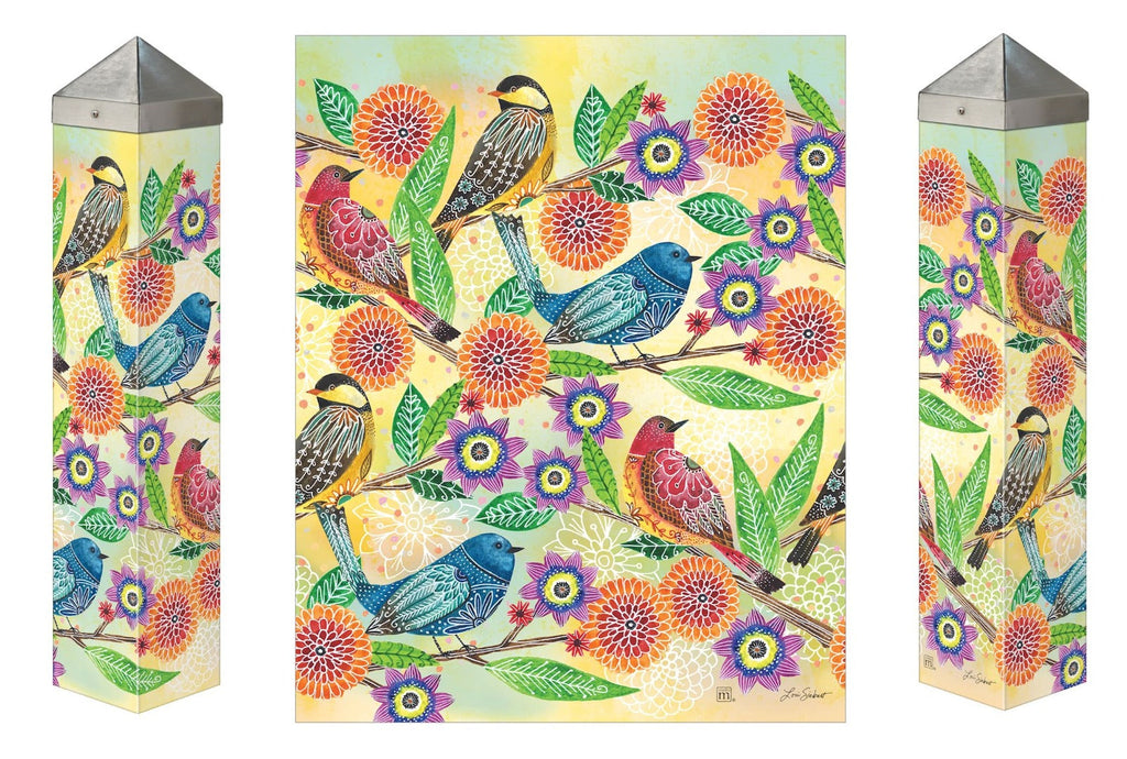 Bird Song Art Pole 20 Inches Tall