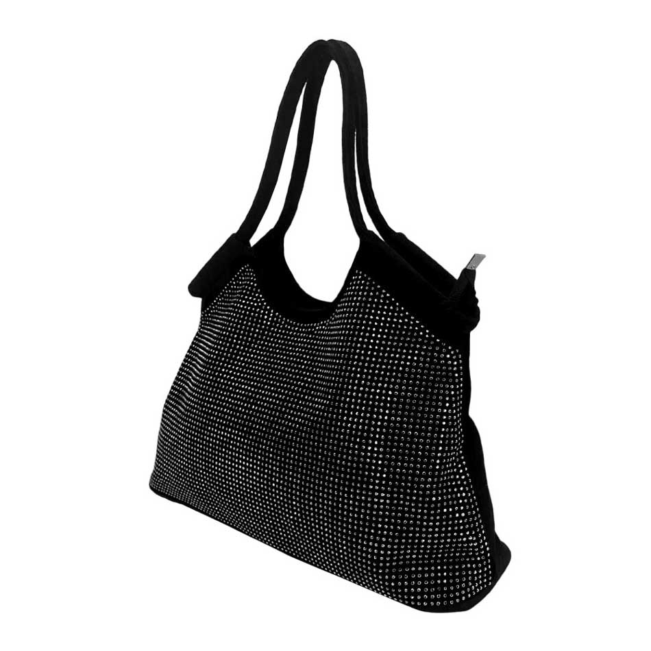 2Pcs Bling Shoulder Bag and Mini Pouch Bag Set