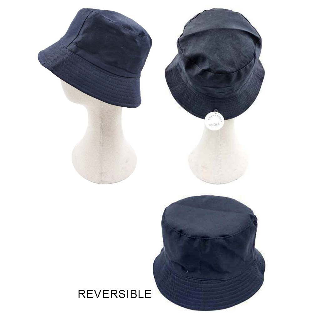 Boss Message Solid Reversible Bucket Hat