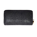 Crystal Rhinestone Pave Zipper Wallet