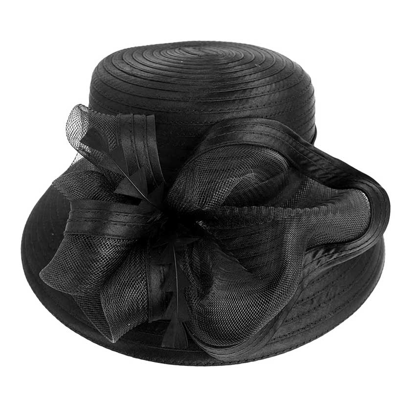 Mesh Bow Dressy Hat