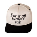 Put It On Santas Tap Message Embroidered Five Panel Canvas Snapback Baseball Cap