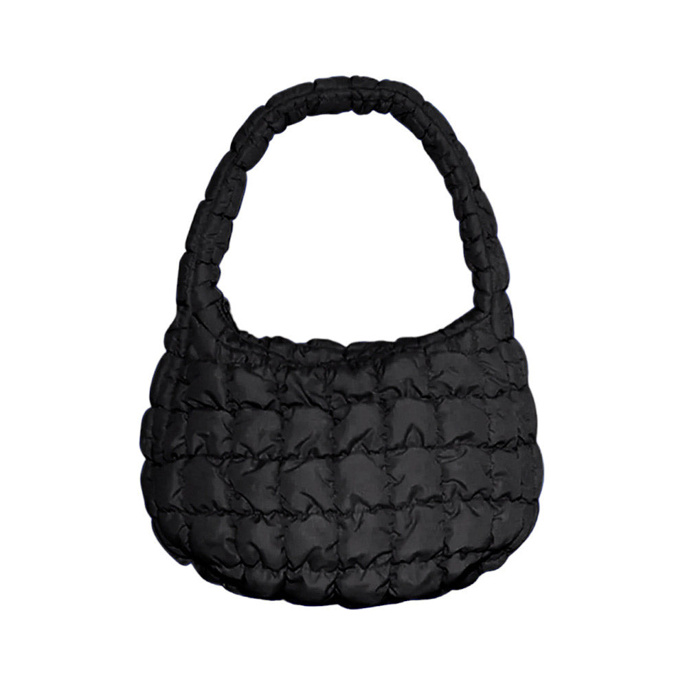 Quilted Puffer Tote Shoulder Bag
