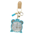 Bling Clock Tassel Bag Charm