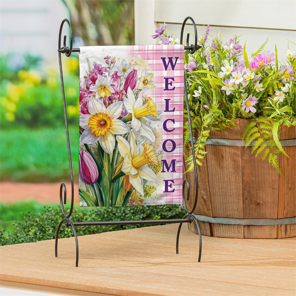 Blooming Buttercups 2 Sided Garden Flag