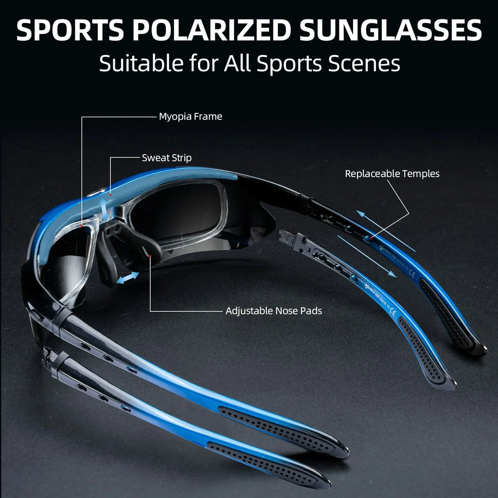 Polarized Sports Sunglasses for Cycling