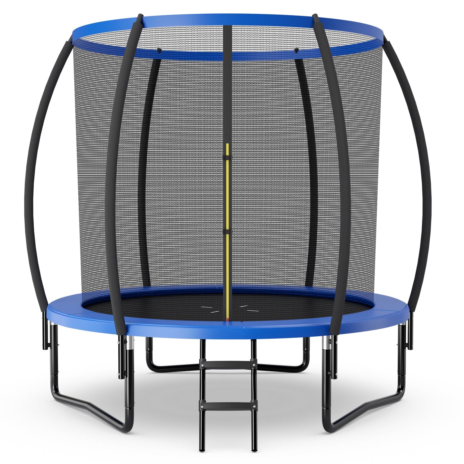 8 Feet ASTM Approved Recreational Trampoline with Ladder-Blue