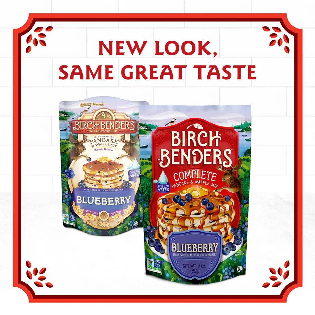Birch Benders Pancake And Waffle Mix - Blueberry - Case Of 6 - 14 Oz