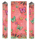 Boho Butterfly Pink Art Pole 40 Inches Tall