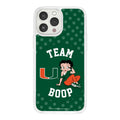 Miami Hurricanes X Betty Boop HD Apple iPhone 15 Mag-Safe Phone Case