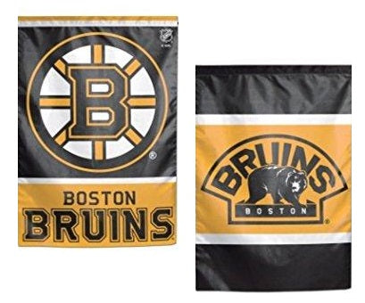 Boston Bruins Garden Flag 2 Sided Logo