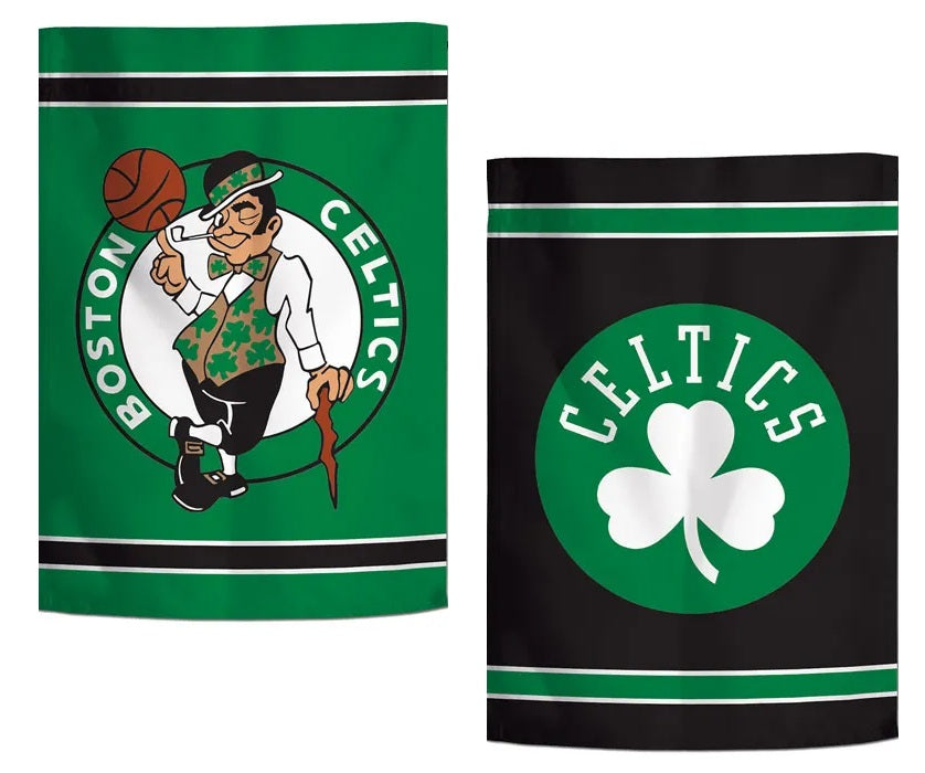 Boston Celtics Garden Flag 2 Sided Black