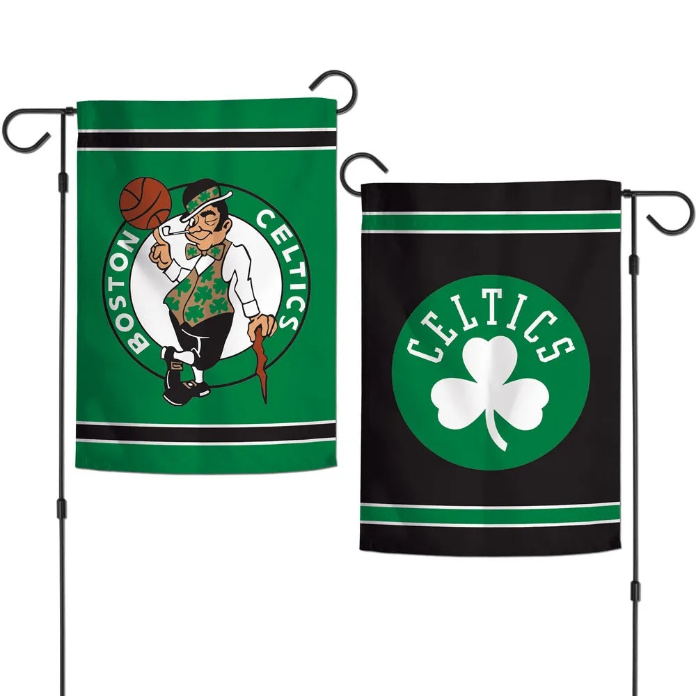 Boston Celtics Garden Flag 2 Sided Black