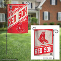 Boston Red Sox Garden Flag 2 Sided Classic Logo Pinstripe