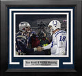 Tom Brady and Peyton Manning 8" x 10" Quarterback Legends Framed Football Photo
