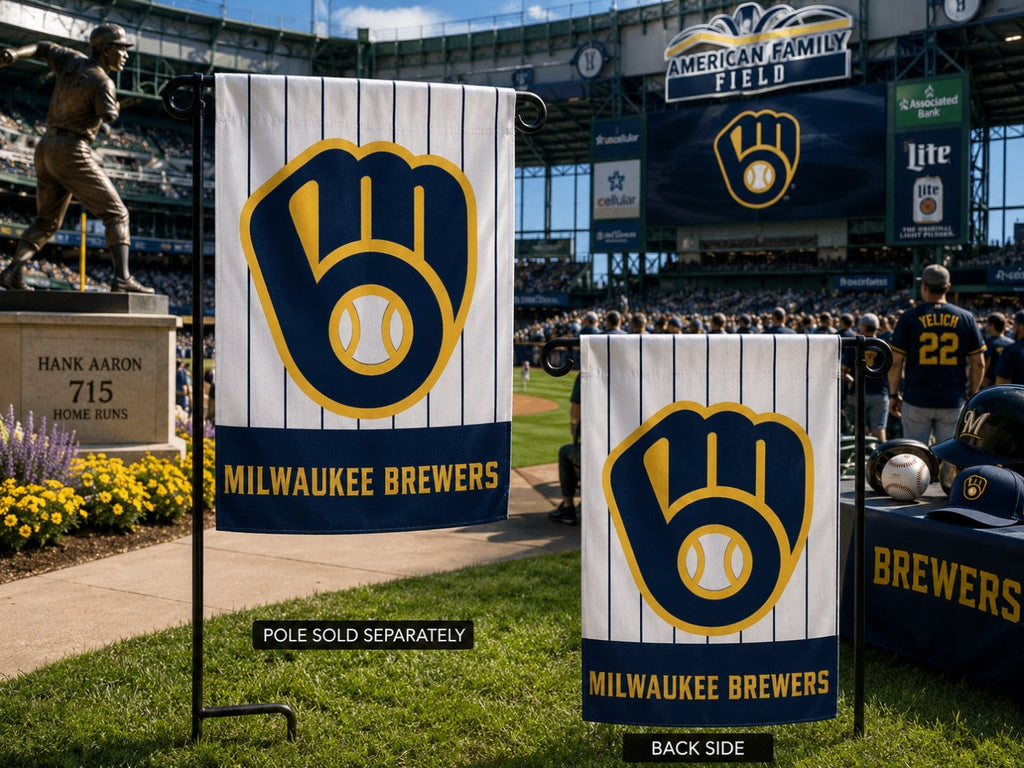 Brewers Embroidered 2 Sided Garden Flag