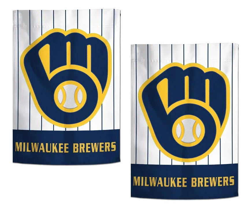 Brewers Embroidered 2 Sided Garden Flag