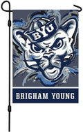 Brigham Young University Garden Flag 2 Sided Justin Patten Cougars