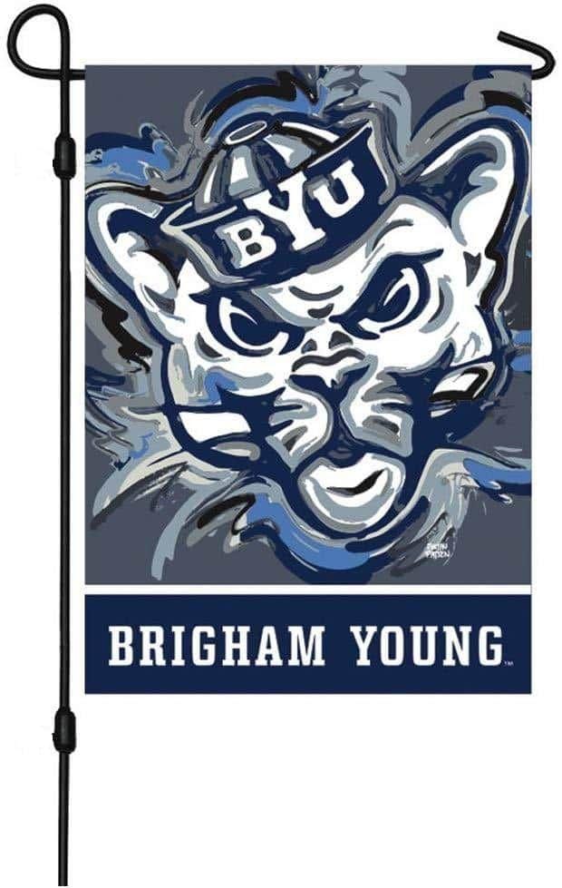 Brigham Young University Garden Flag 2 Sided Justin Patten Cougars