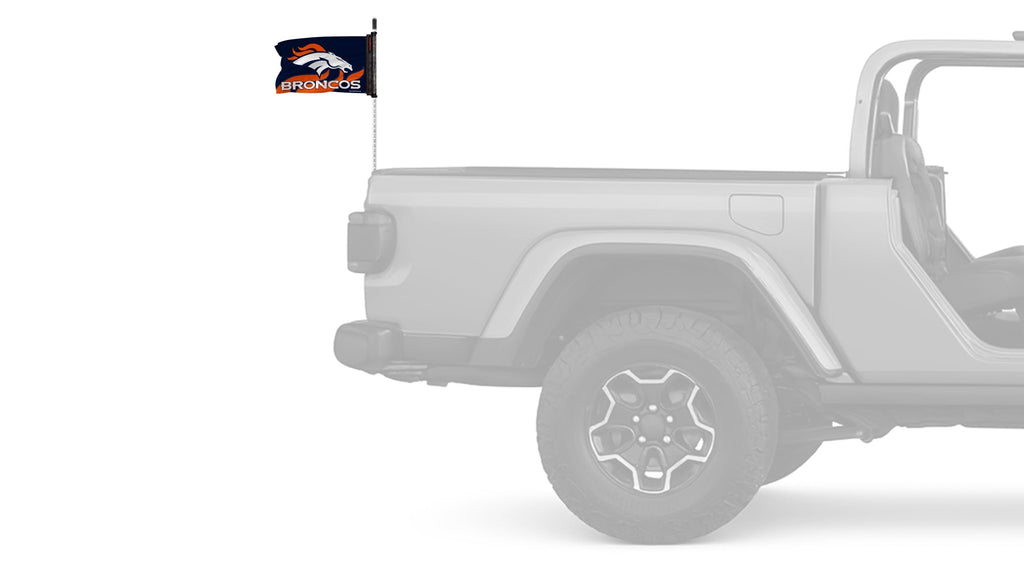Denver Broncos 11"x17" Forever Wave Flag for Jeep Wrangler LJ 2003-2006