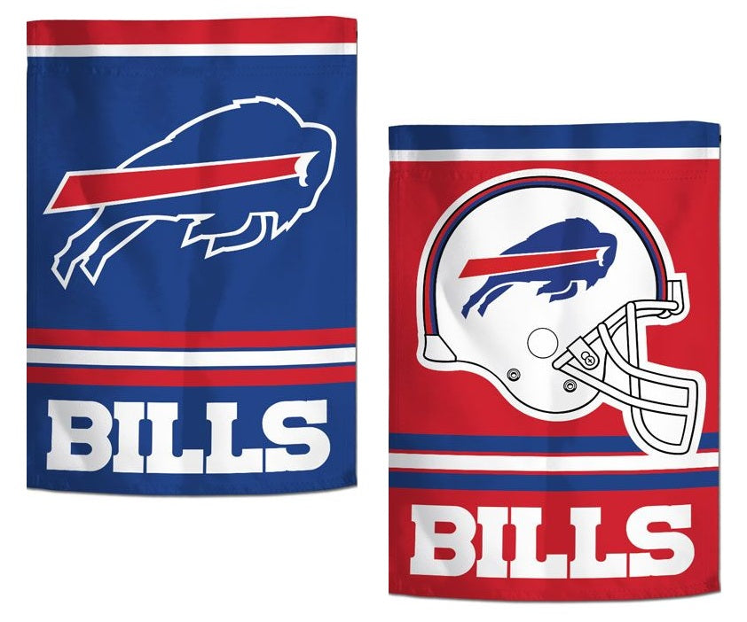 Buffalo Bills Garden Flag 2 Sided Logo Helmet