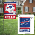 Buffalo Bills Garden Flag 2 Sided Logo Helmet