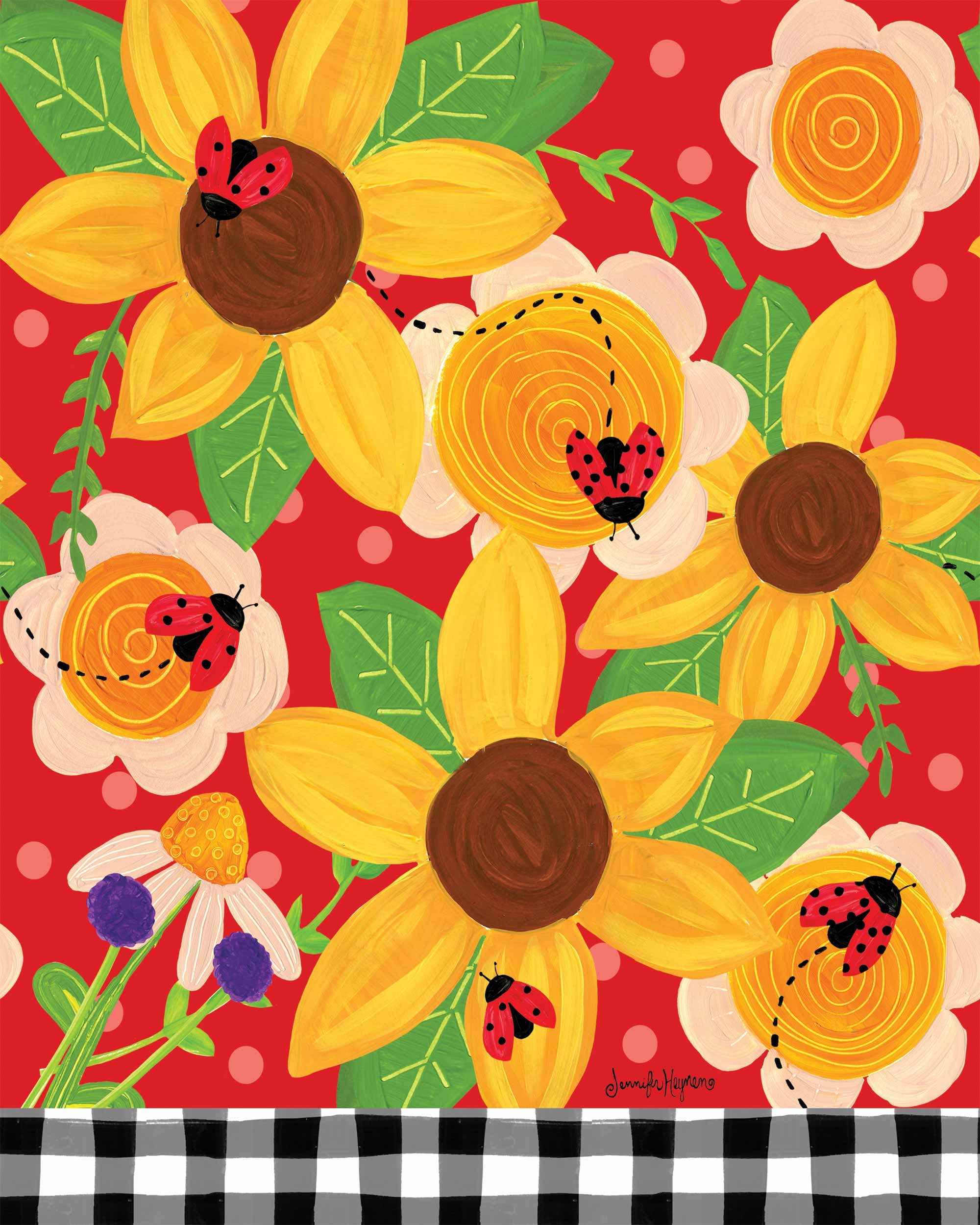 Bugs and Blooms Art Pole 20 Inches
