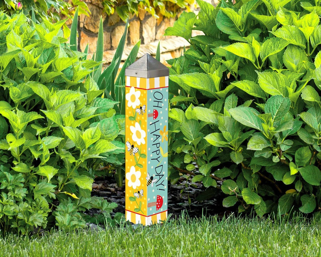 Bumbly Bees Art Pole 20 Inches Tall