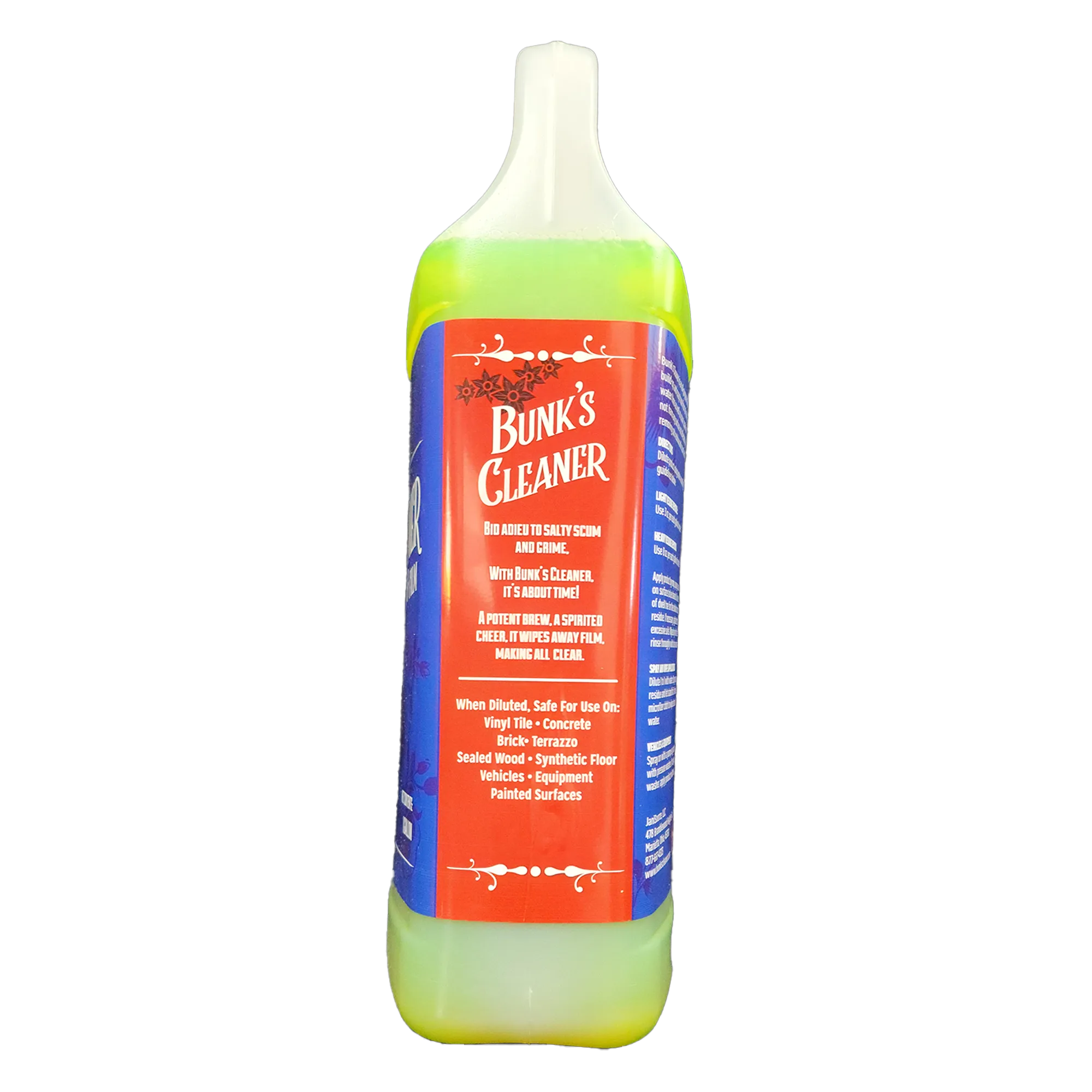 Bunk’s Cleaner – Concentrated Ice Melt Residue & Salt Stain Remover (1 Gal)