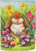 Bunny Whisker 2 Sided Easter Garden Flag