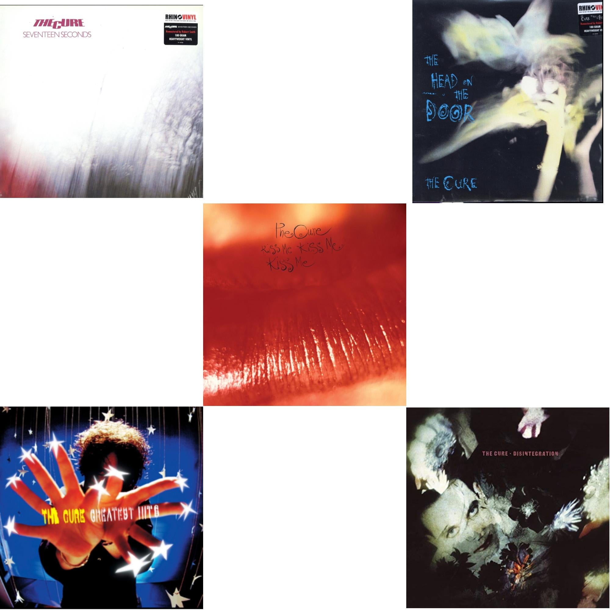 Greatest Hits (2LP) & Head On The Door (180G) & Kiss Me, Kiss Me, Kiss Me (180G) & Seventeen Seconds (180G) & Disintegration