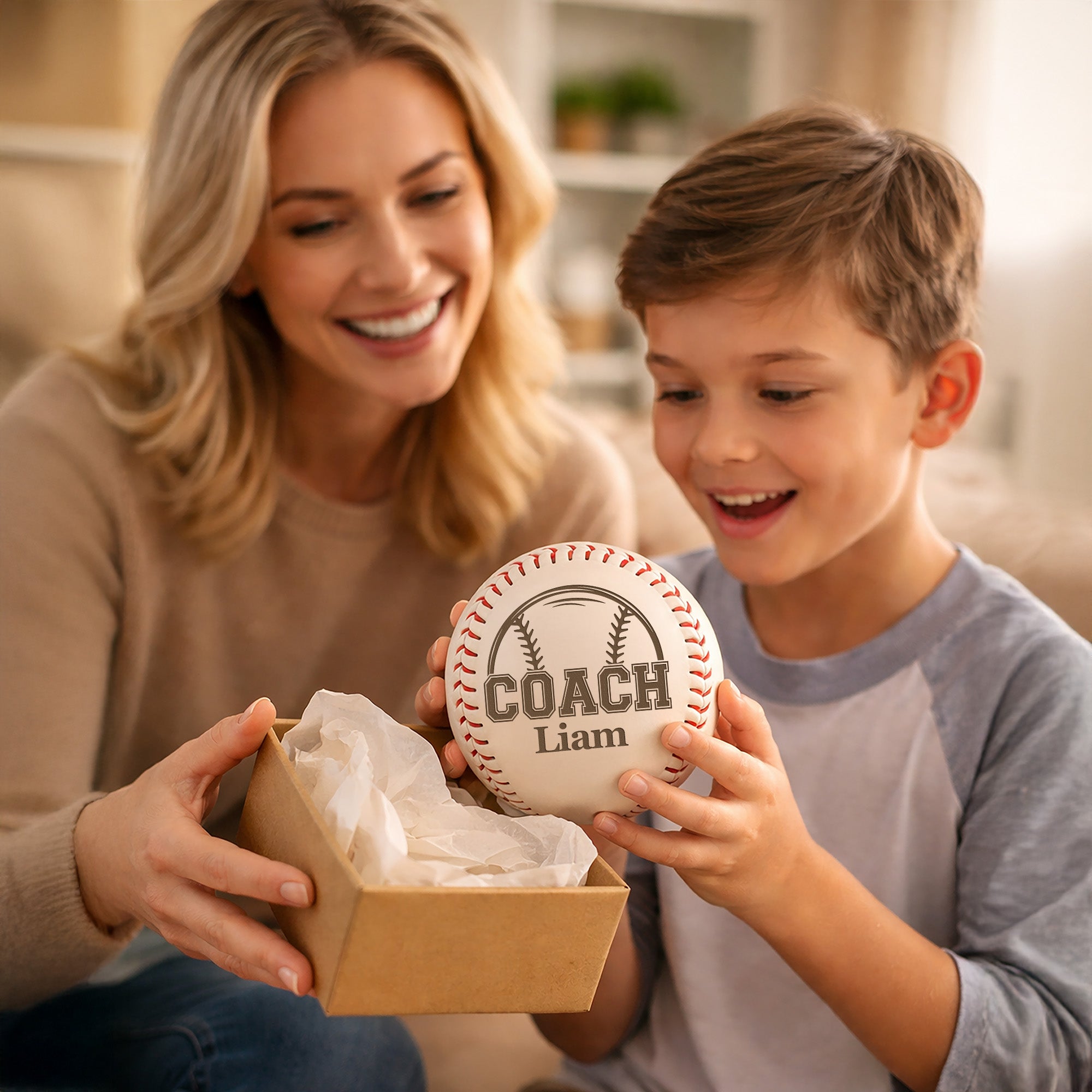 Personalized Baseball Ball with Custom Name - Coach