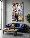 Love is the Answer Street Art Glass Wall Art