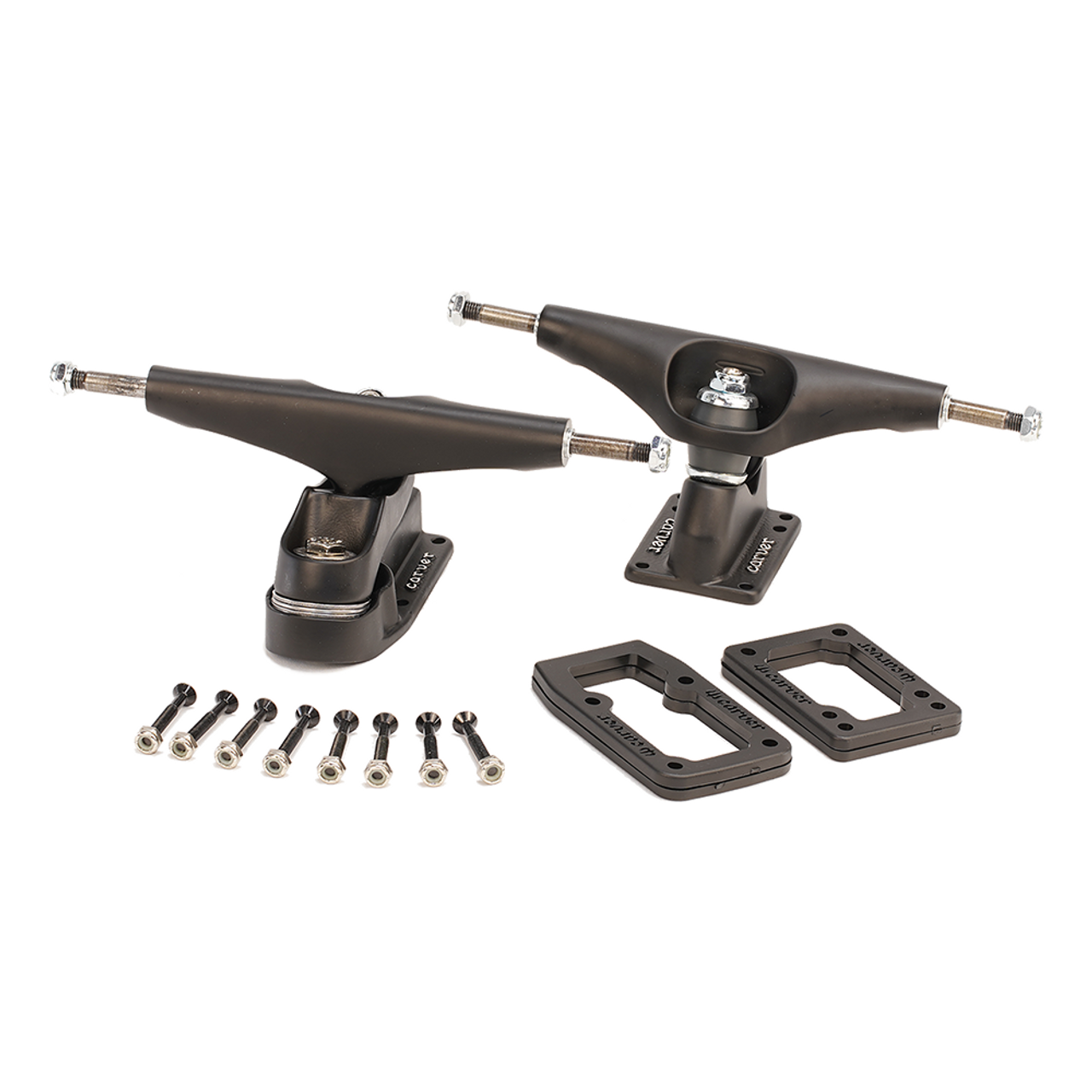 Carver C7 Hollow Truck Set 6.5″ - Coal Satin (Set of 2)