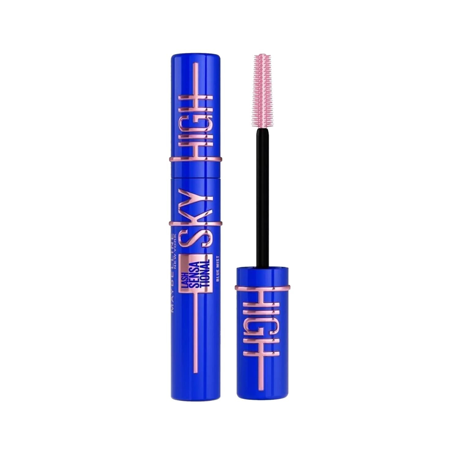 Maybelline New York Lash Sensational Sky High Blue Mist Mascara - Volumizing & Lengthening Cosmetic Eyelash Enhancement