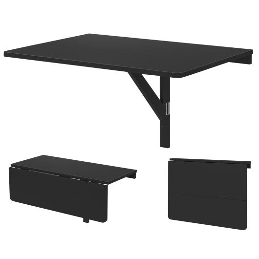 31.5 x 23.5 Inch Wall Mounted Folding Table for Small Spaces-White