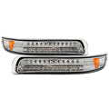SPYDER Xtune Chevy Silverado 99-02 LED Amber Bumper Lights Chrome CBL-CS99-LED-E 5014573