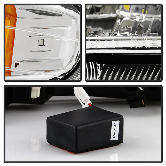 SPYDER Xtune Chevy Silverado 99-02 LED Amber Bumper Lights Chrome CBL-CS99-LED-E 5014573
