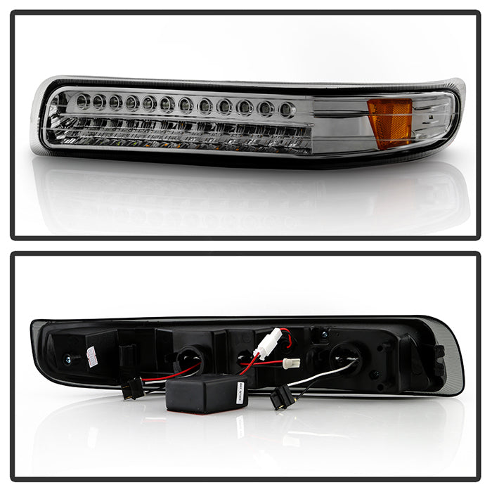 SPYDER Xtune Chevy Silverado 99-02 LED Amber Bumper Lights Smoke CBL-CS99-LED-SM 5014580