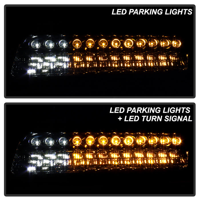 SPYDER Xtune Chevy Silverado 99-02 LED Amber Bumper Lights Smoke CBL-CS99-LED-SM 5014580