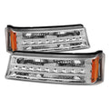 SPYDER Xtune Chevy Silverado 03-06 / Avalanche 02-06 LED Bumper Lights Chrome CBL-JH-CS03-LED-C 9027499