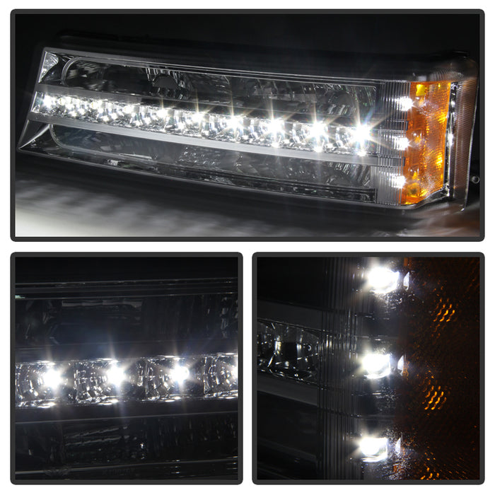SPYDER Xtune Chevy Silverado 03-06 / Avalanche 02-06 LED Bumper Lights Chrome CBL-JH-CS03-LED-C 9027499