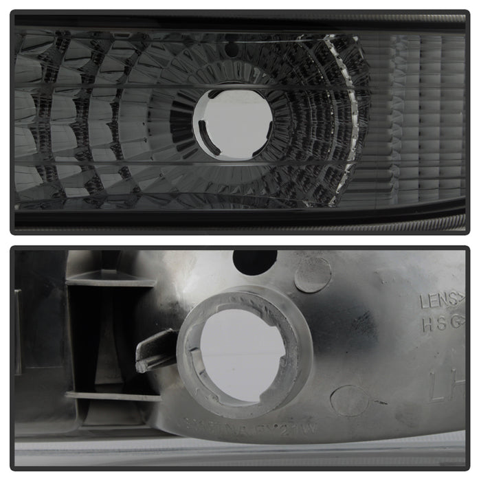 SPYDER Xtune Chevy Silverado 99-02 Amber Reflector Bumper Lights Smoke CBL-JH-CS99-AM-SM 5064288